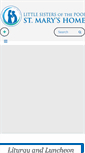 Mobile Screenshot of littlesistersofthepoorchicago.org
